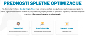 prednosti optimizacija spletnih strani